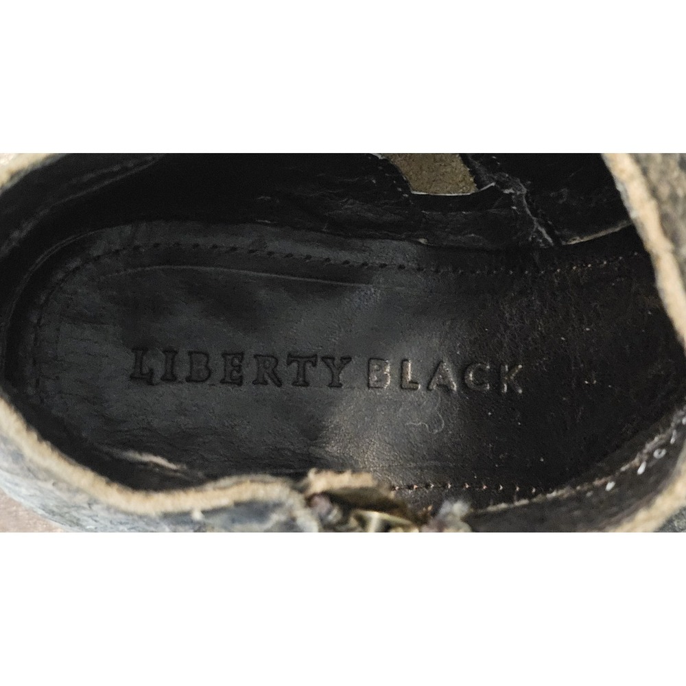 Liberty Black Inara Python Snakeskin Print Leather Boots Women's Size 10 Western - Picture 9 of 9